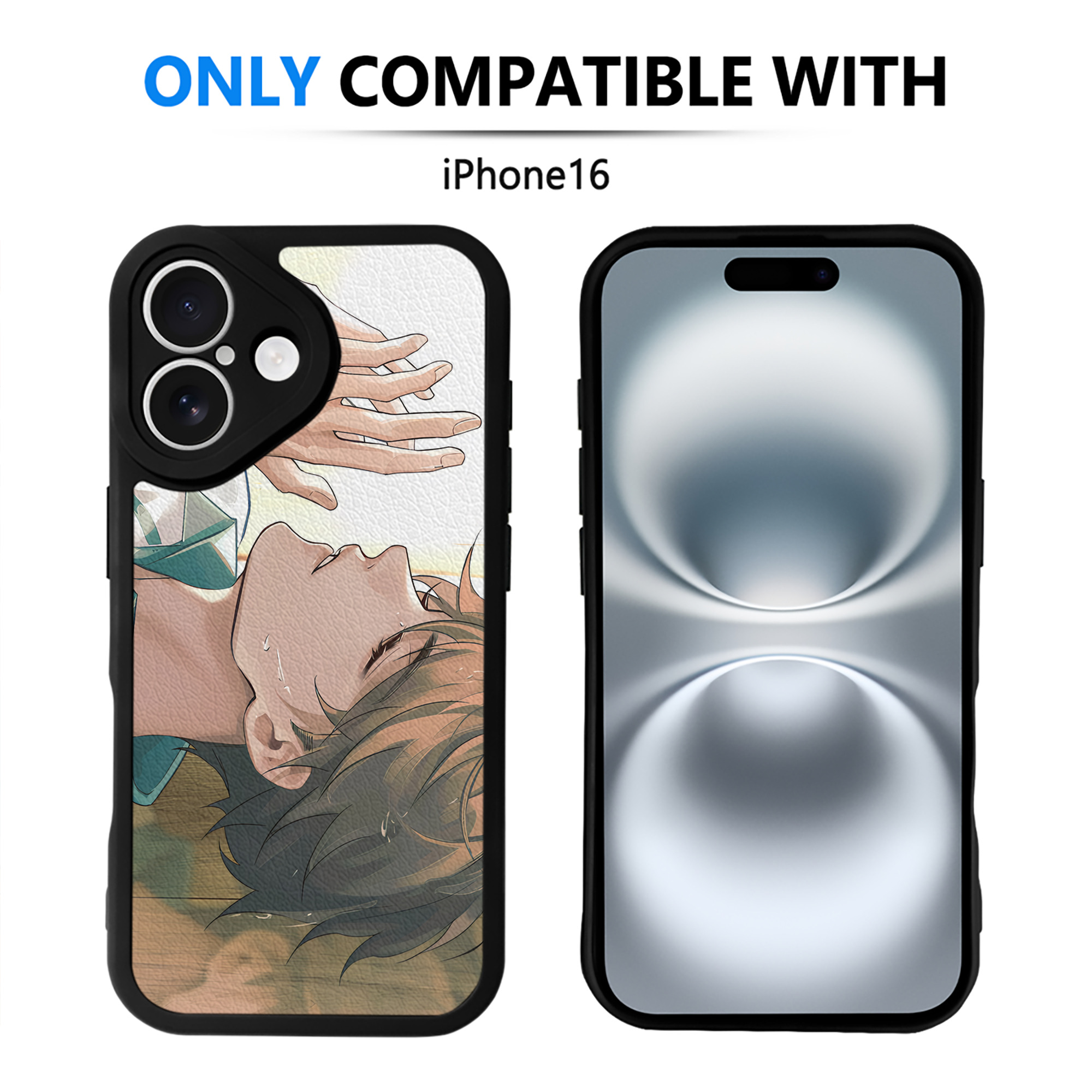 （画像用） ハイキュー!! Haikyu!! 【iPhone 16シリーズ対応】シリコンスマホケース（レザー調） 材質：シリコン